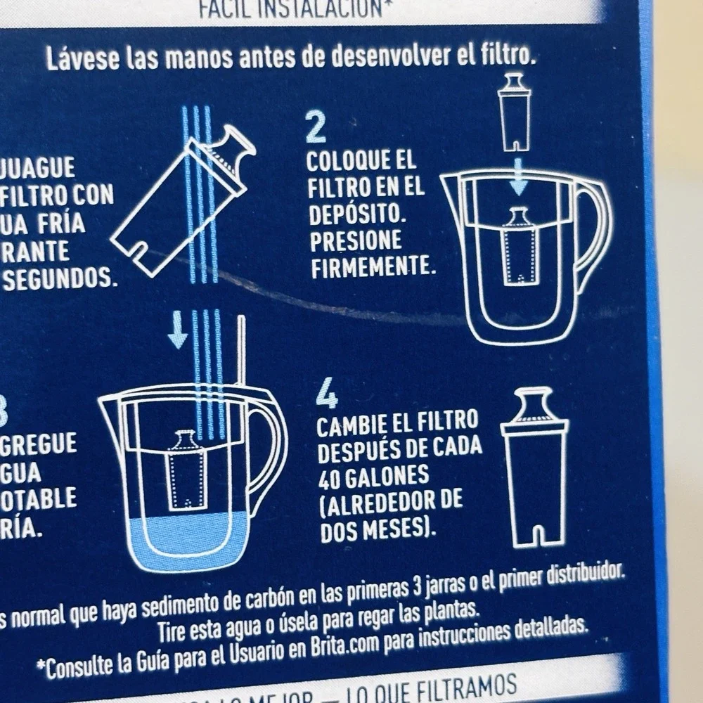 Brita Standard Replacement Filter Water Pitcher New Sealed In Box 40 Gallon